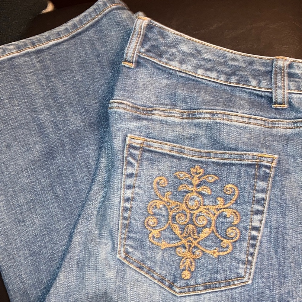 VENEZIA JEANS EUC SIZE 16 BLUE!  98% COTTON 2% SPANDEX MADE IN HONG KONG